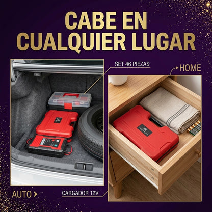 combo raches y cargador para carro: Solución rápida para batería y reparaciones